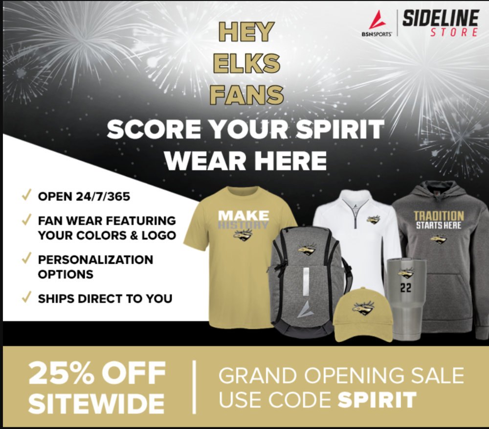 Sideline Store spirit gear flyer for EISD