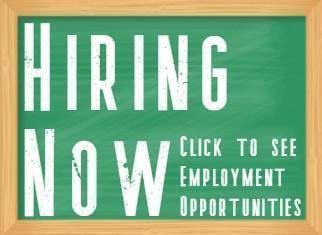 Hiring Now-Click to see Employment Opportunities banner